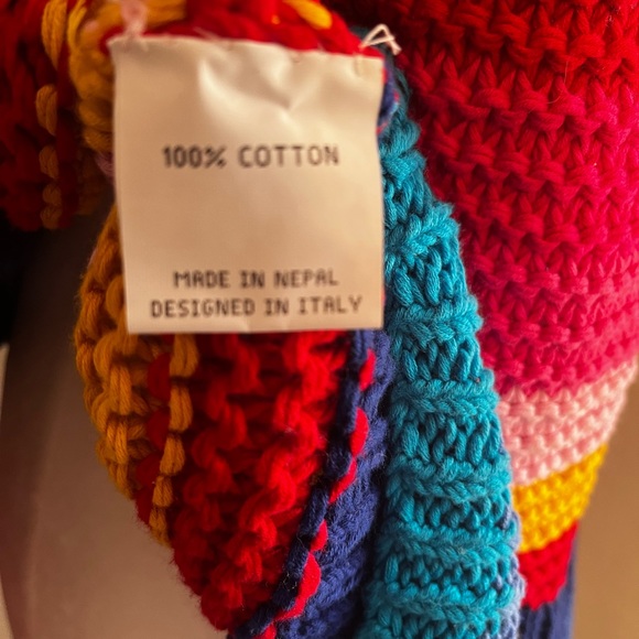 NWT Happy Sheep Short V-Neck Multi-colored Cardigan, Medium - Picture 5 of 9